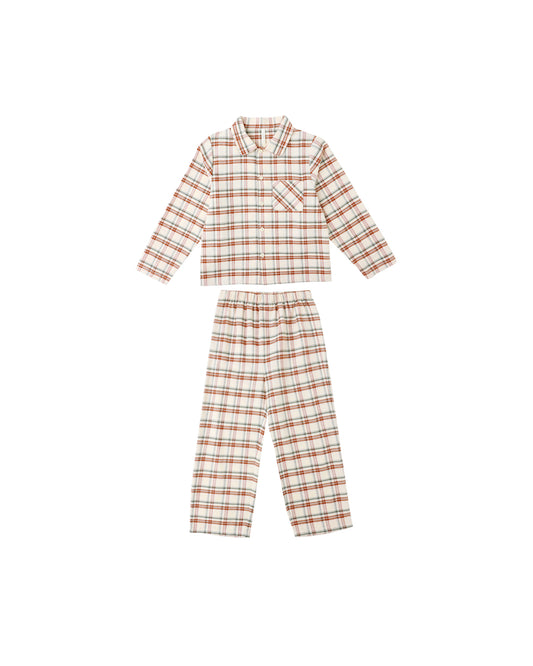 Rylee + Cru - Long Sleeve Pajamas - Holiday Flannel