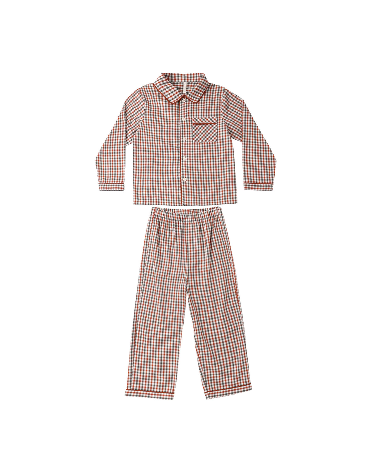 Rylee + Cru - Long Sleeve Pajamas - Holiday Gingham