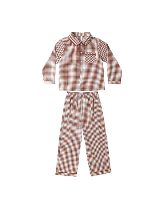 Rylee + Cru - Long Sleeve Pajamas - Holiday Gingham