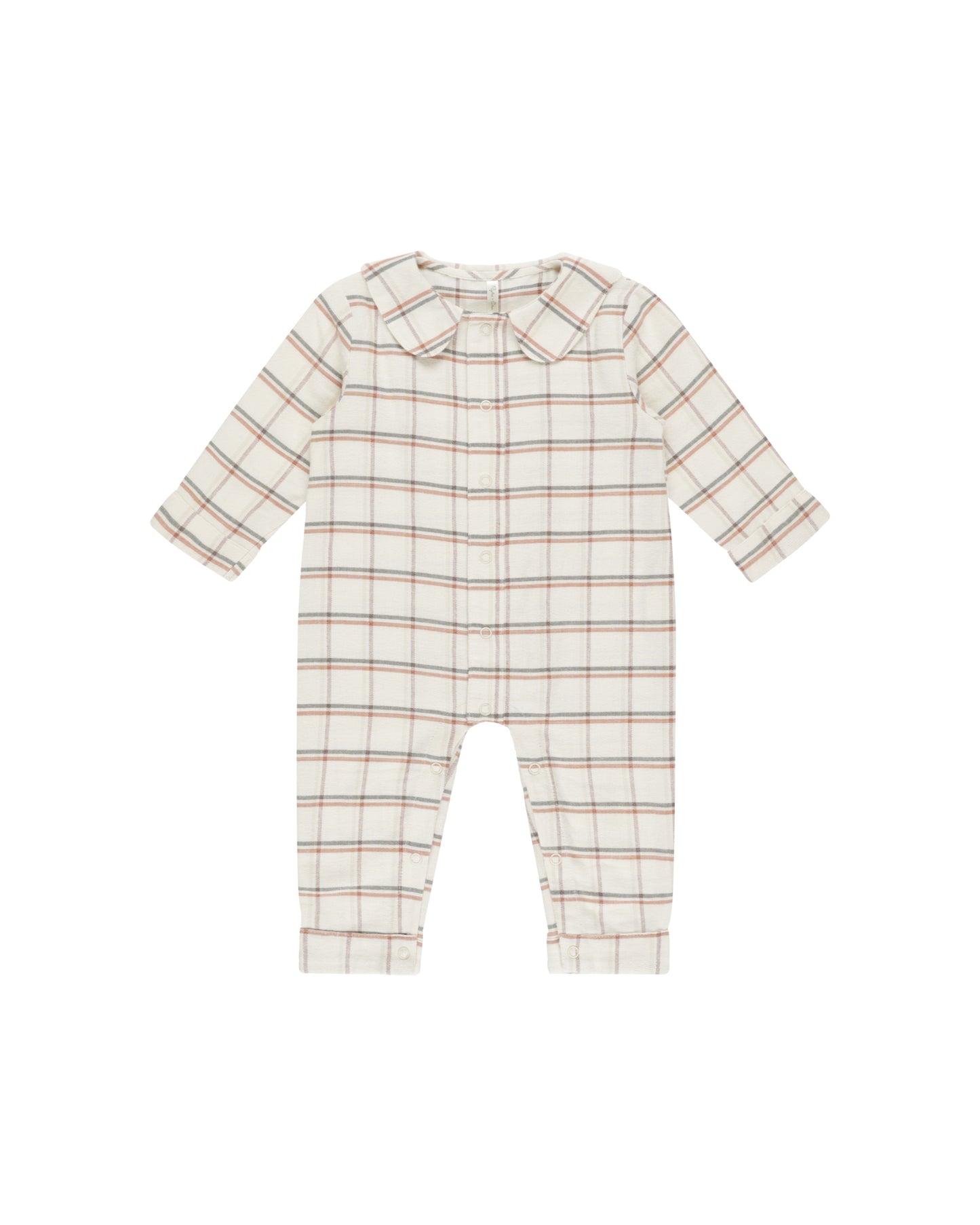 Rylee + Cru - Baby Pajama Romper - Holiday Plaid