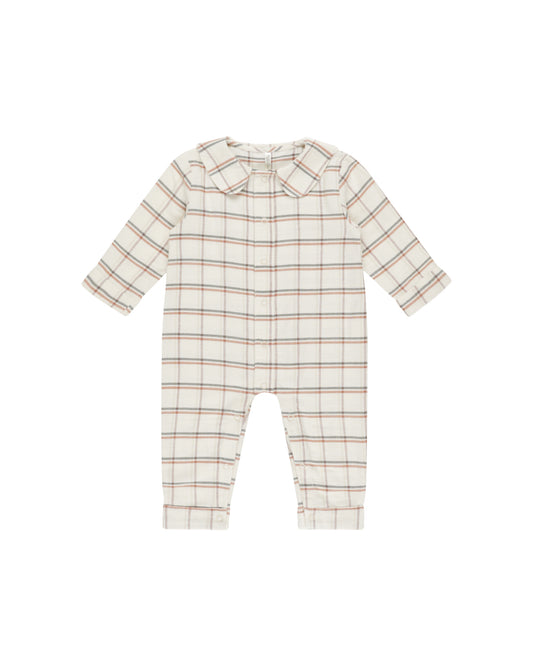 Rylee + Cru - Baby Pajama Romper - Holiday Plaid