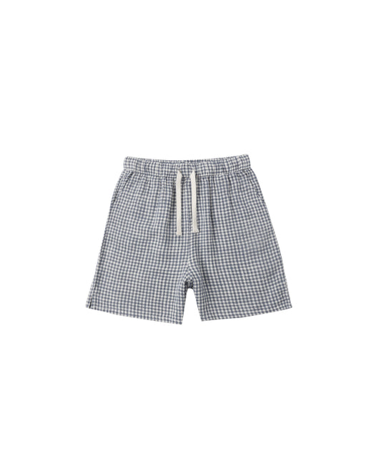 Rylee + Cru - Perry Short - Marine Gingham
