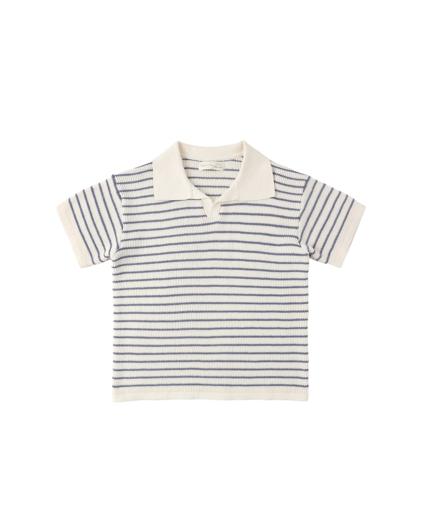 Rylee + Cru - Chandler Knit Polo - Marine Stripe