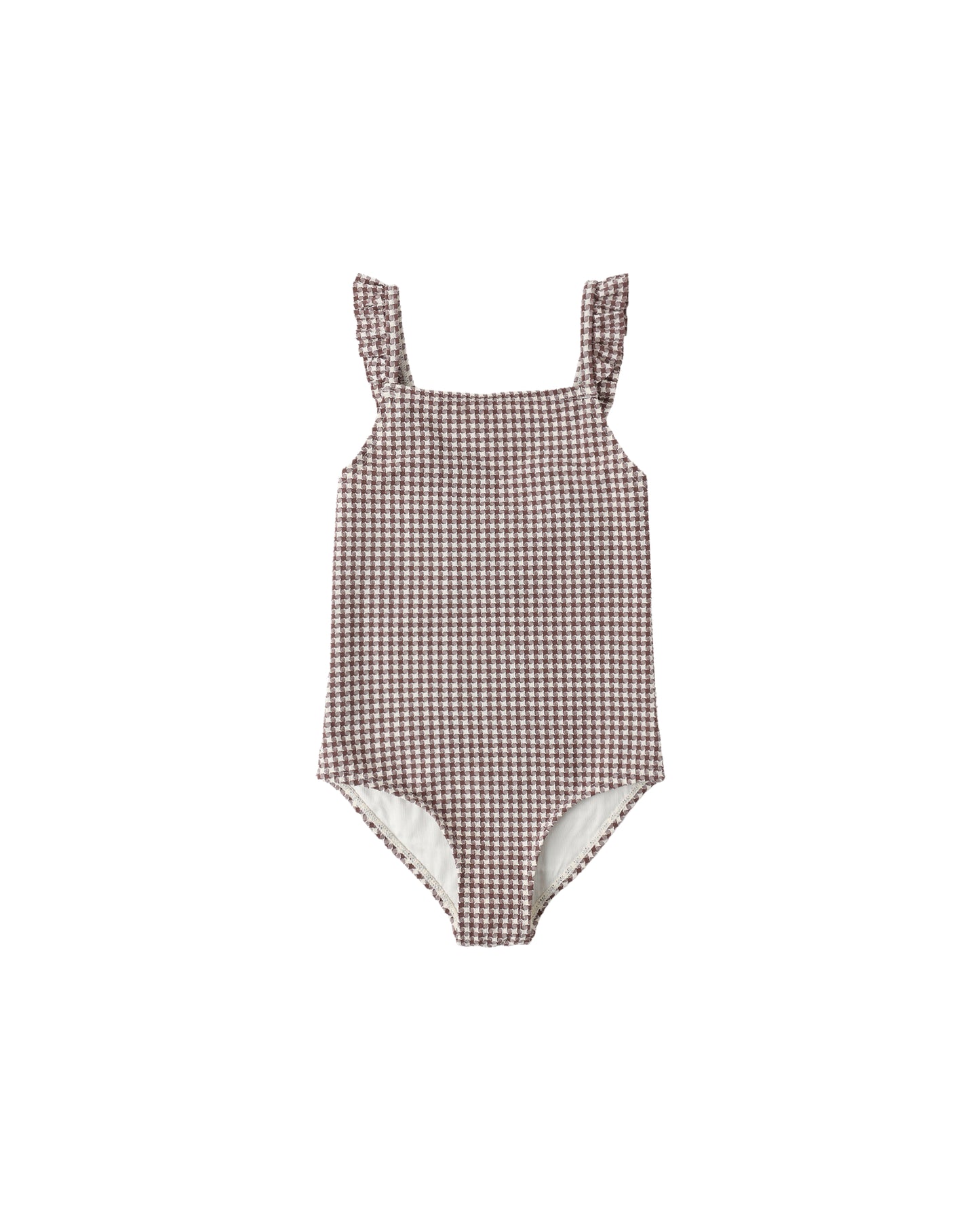 Rylee + Cru - Positano One-Piece - Chocolate Houndstooth