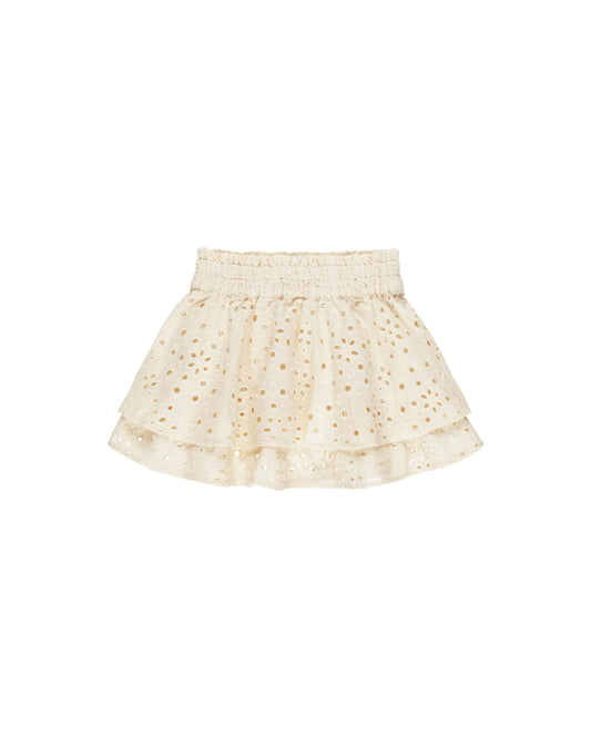 Rylee + Cru - Rose Mini Skirt - Natural