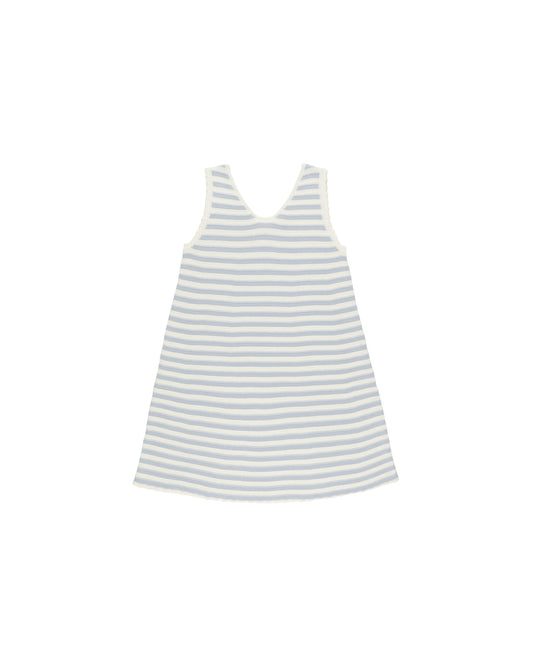 Rylee + Cru - Crochet Tank Mini Dress - Blue Stripe