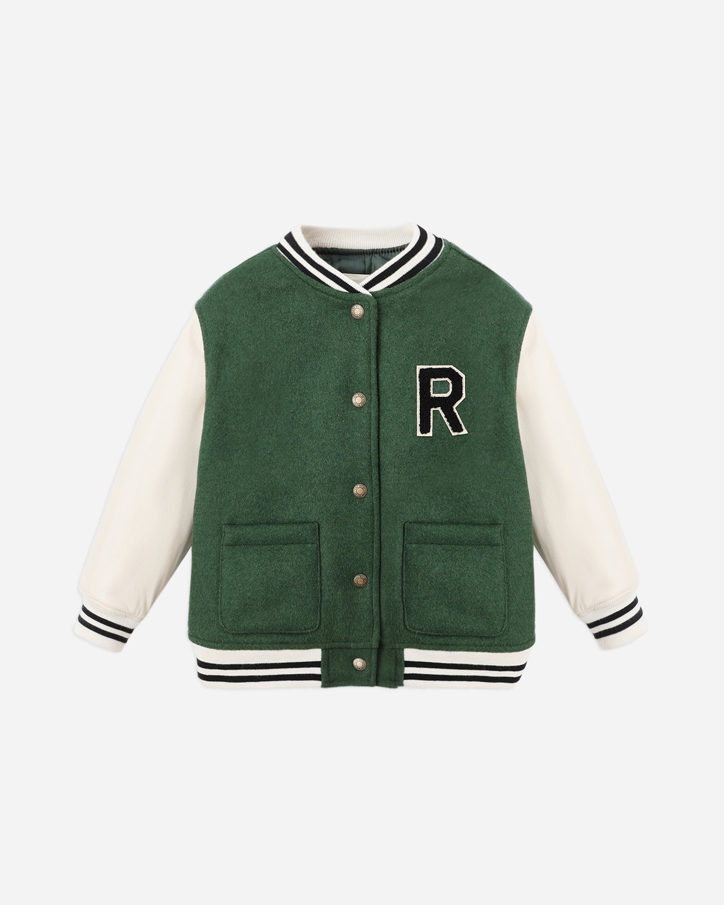 Rylee + Cru - Varsity Jacket - Green