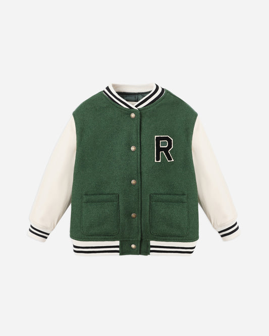 Rylee + Cru - Varsity Jacket - Green
