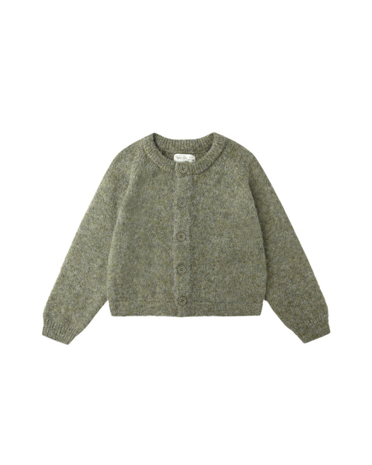 Rylee + Cru - Fuzzy Cardigan - Evergreen