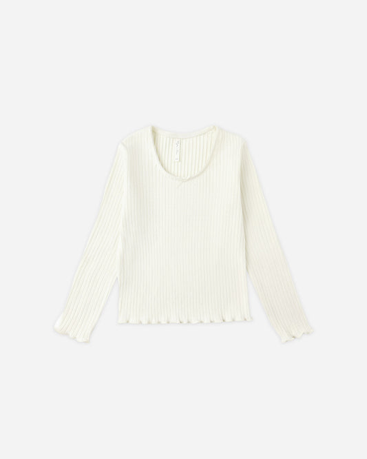 Rylee + Cru - Ribbed Long Sleeve - Ivory
