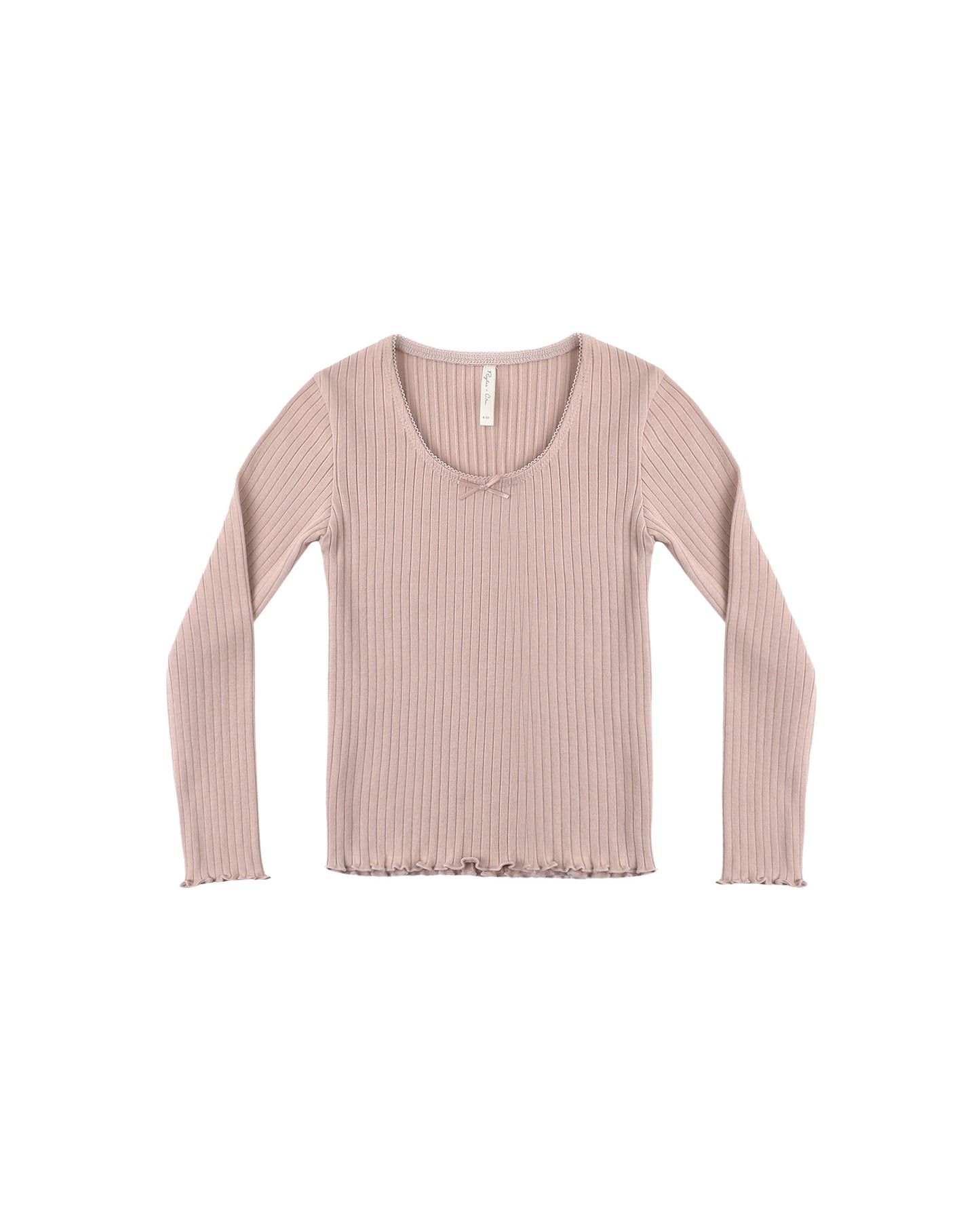 Rylee + Cru - Ribbed Long Sleeve - Rosewood