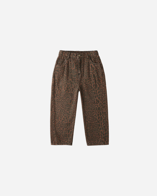 Rylee + Cru - Barrel Pant - Leopard