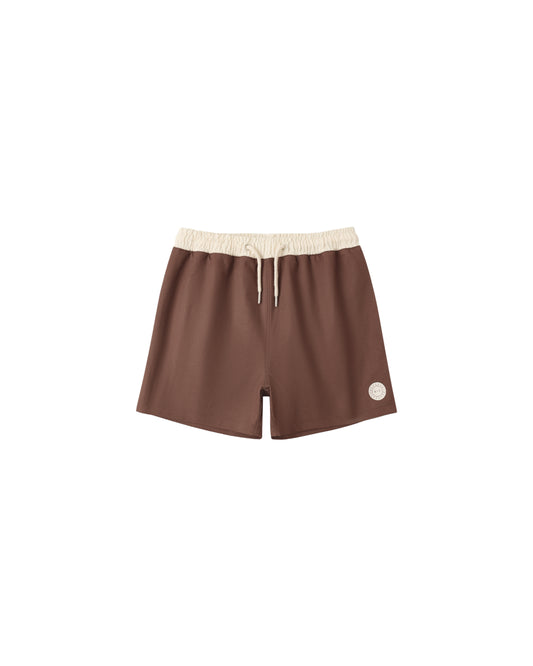 Rylee + Cru - Paneled Boardshort - Chocolate