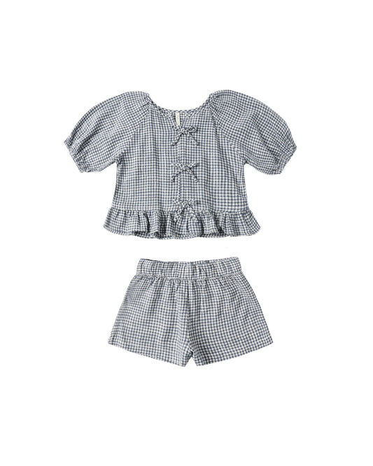 Rylee + Cru - Juniper Set - Marine Gingham