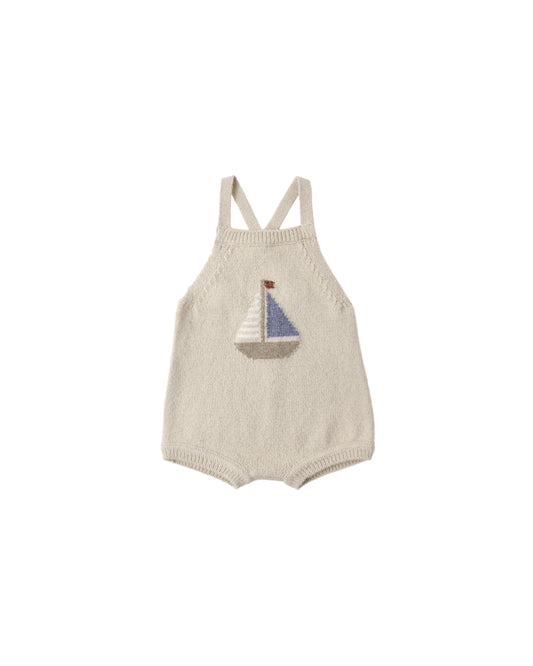 Rylee + Cru - Fisher Romper - Sailboat
