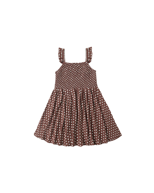 Rylee + Cru - Lainey Dress - Chocolate Polka Dot