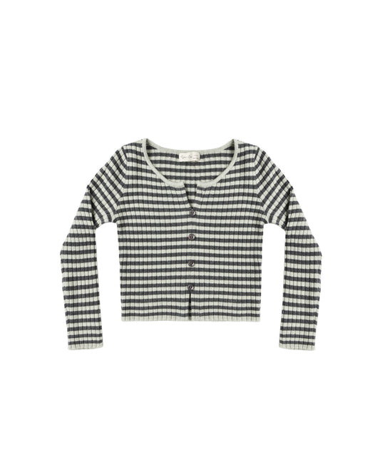 Rylee + Cru - Long Sleeve Knit Tee - Midnight Stripe