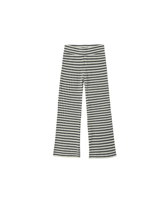 Rylee + Cru - Flare Rib Knit Pant - Midnight Stripe