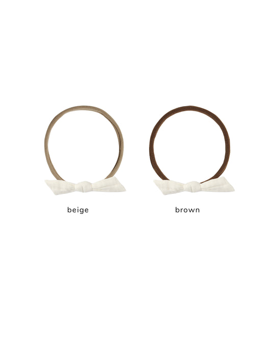 Rylee + Cru - Little Knot Headband - Ivory (Beige)