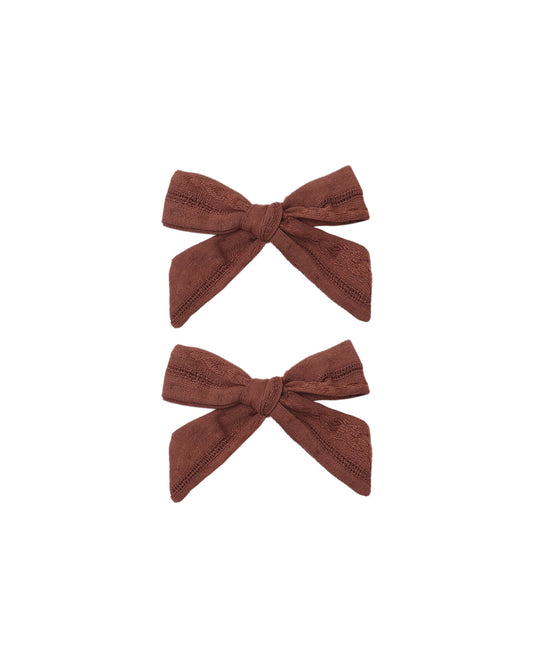 Rylee + Cru - Bows, Set of 2 - Mulberry