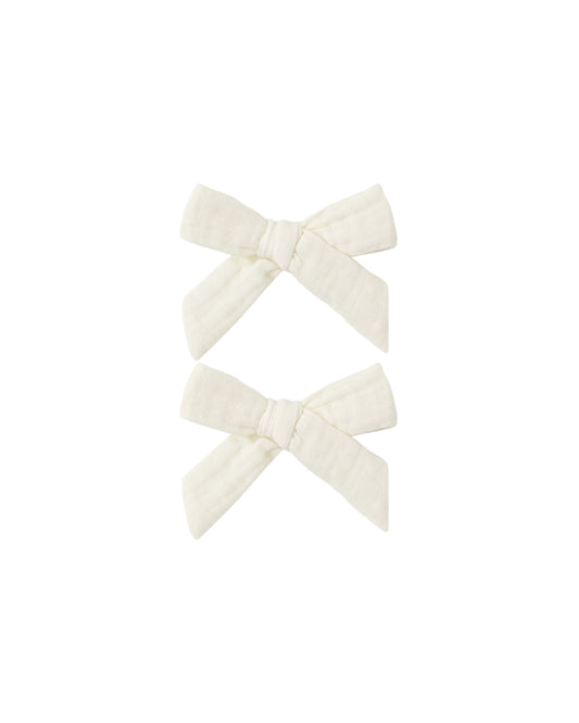 Rylee + Cru - Bows, Set Of 2 - Ivory