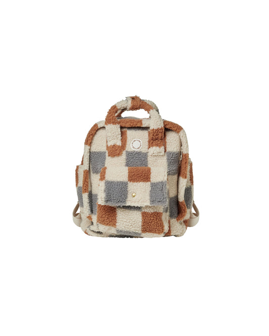 Rylee + Cru - Mini Backpack - Shearling Check