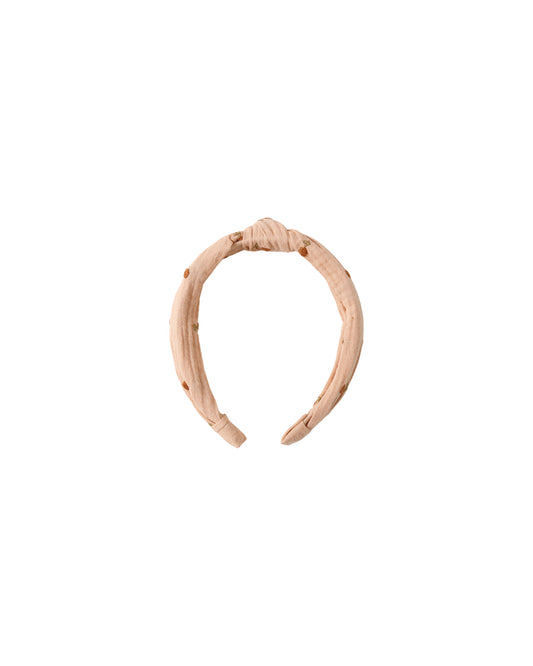 Rylee + Cru - Knotted Headband - Cherry Embroidery