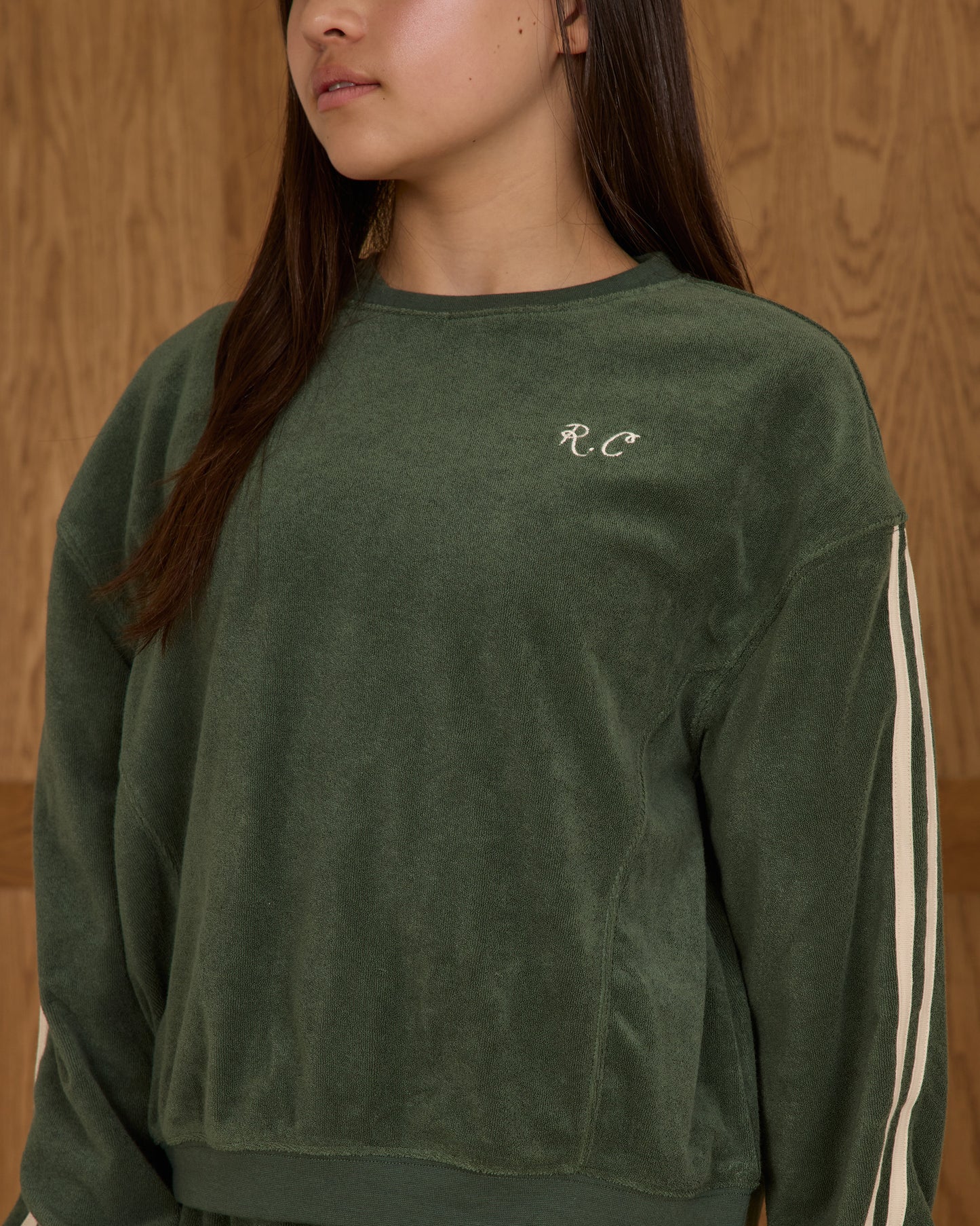 Rylee + Cru - Tween Oversized Sweatshirt - Green