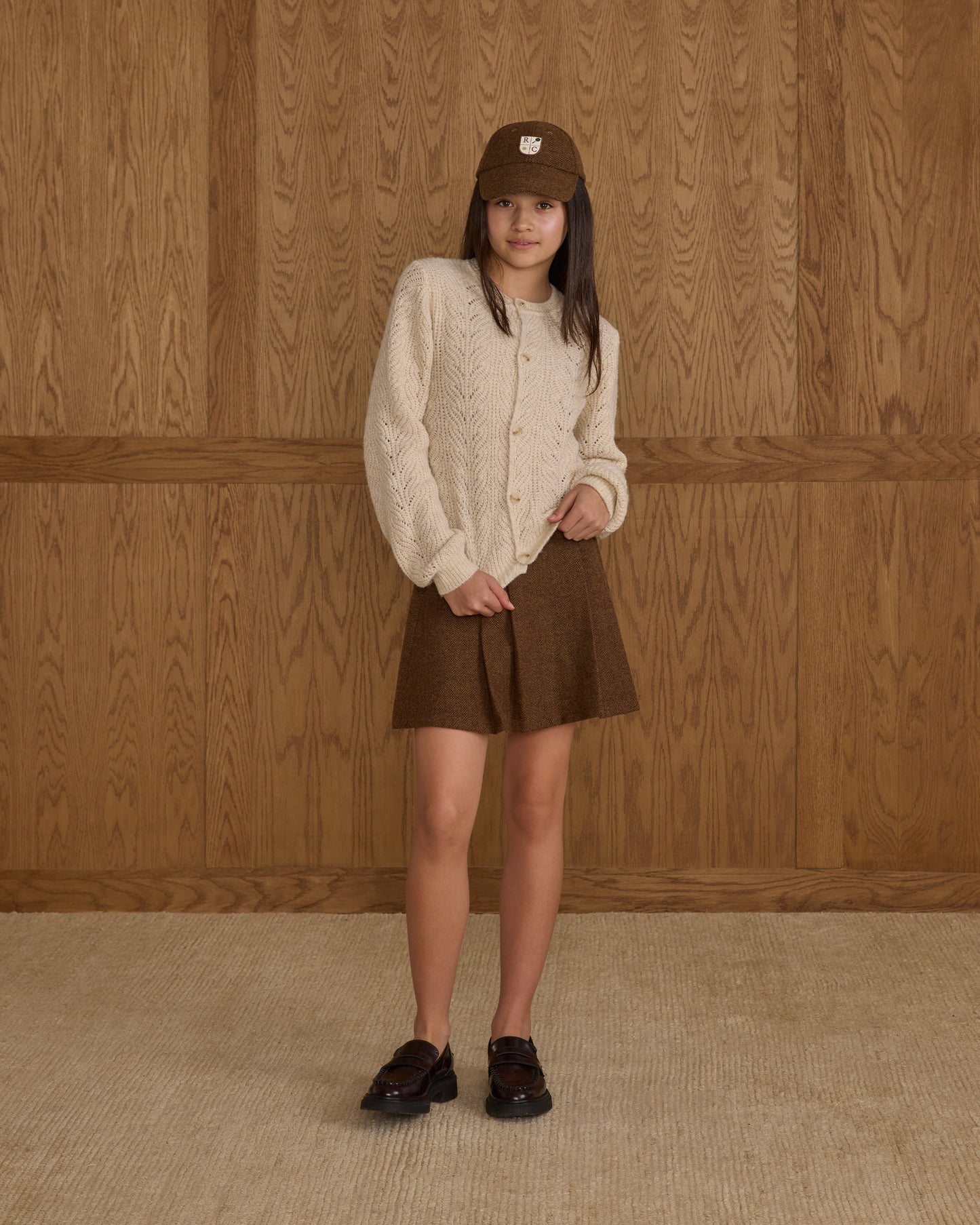 Rylee + Cru - Tween Cheyenne Cardigan - Heathered Oatmeal