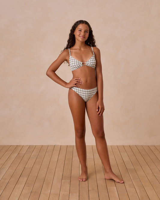 Rylee + Cru - Tween Leila Bikini Set - Eucalyptus Check