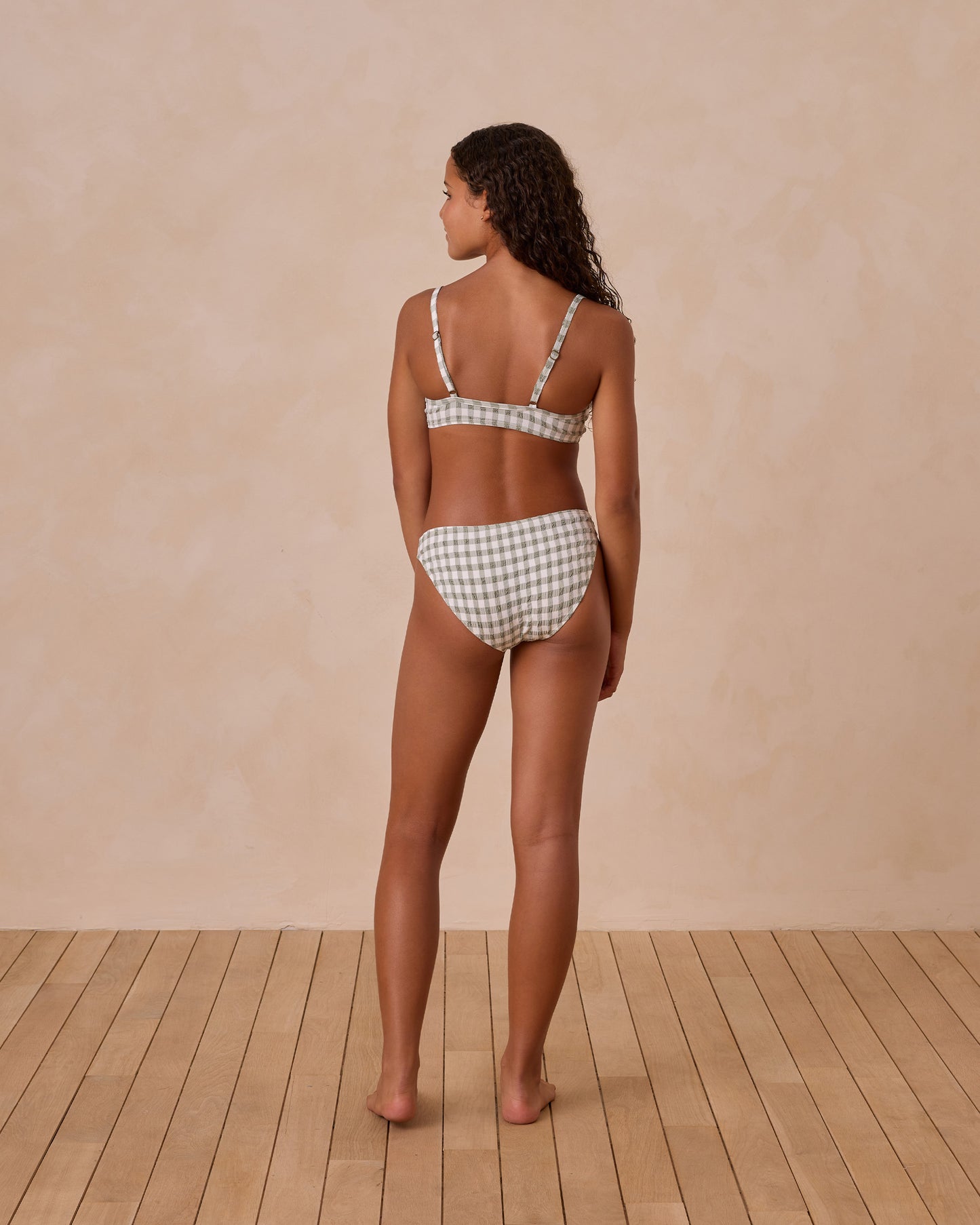 Rylee + Cru - Tween Leila Bikini Set - Eucalyptus Check