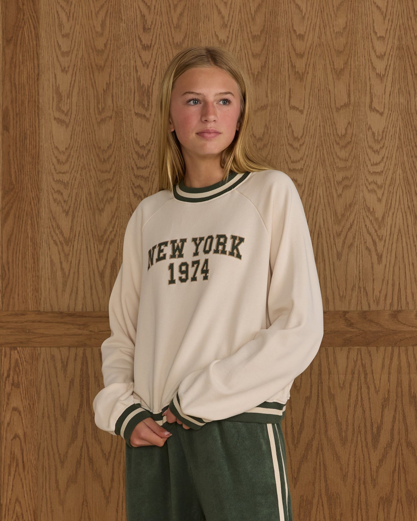 Rylee + Cru - Tween Raglan Sweatshirt - New York