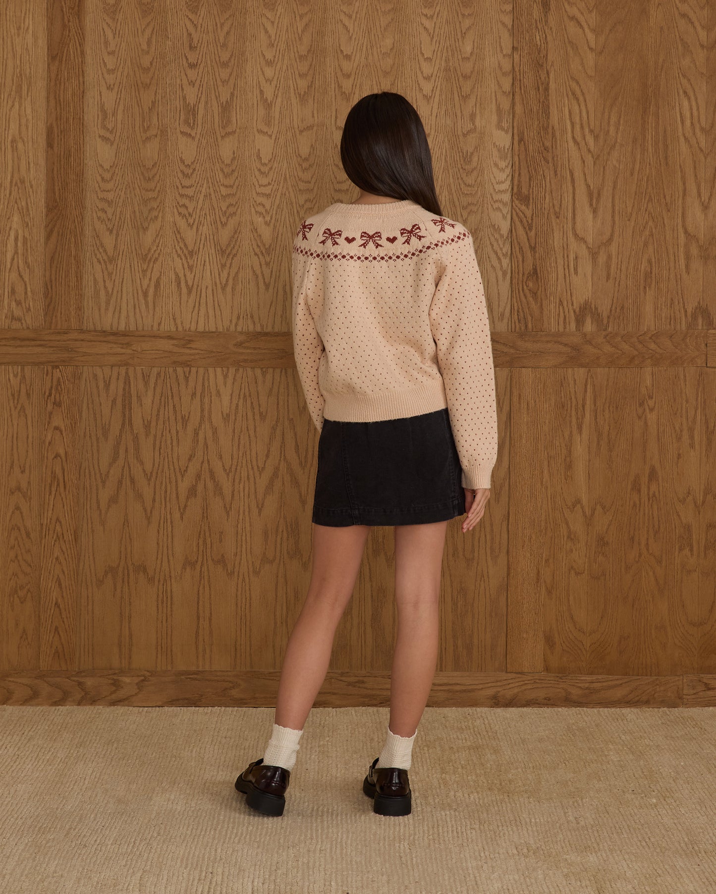 Rylee + Cru - Tween Fair Isle Sweater - Bows