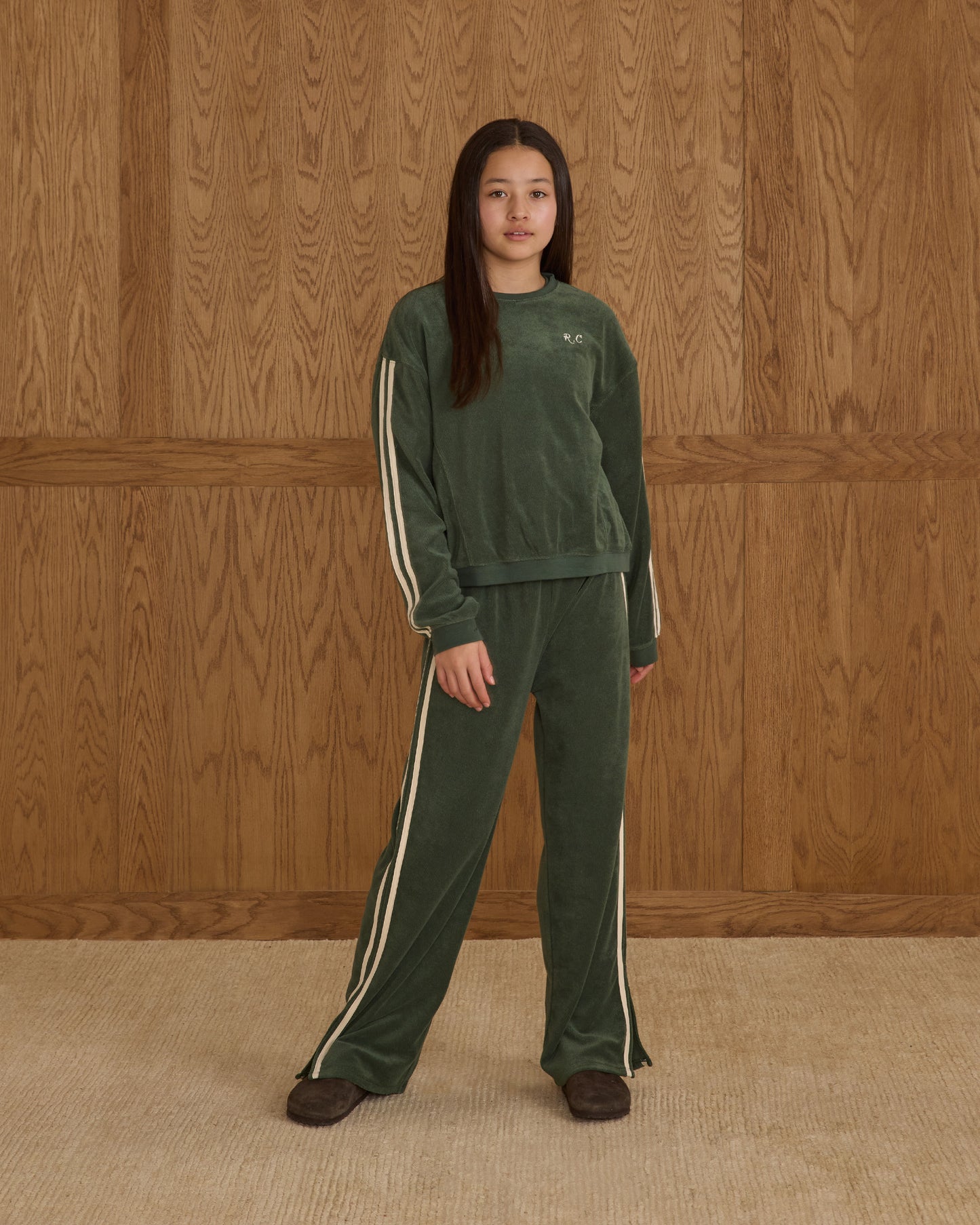 Rylee + Cru - Tween Track Pant - Green