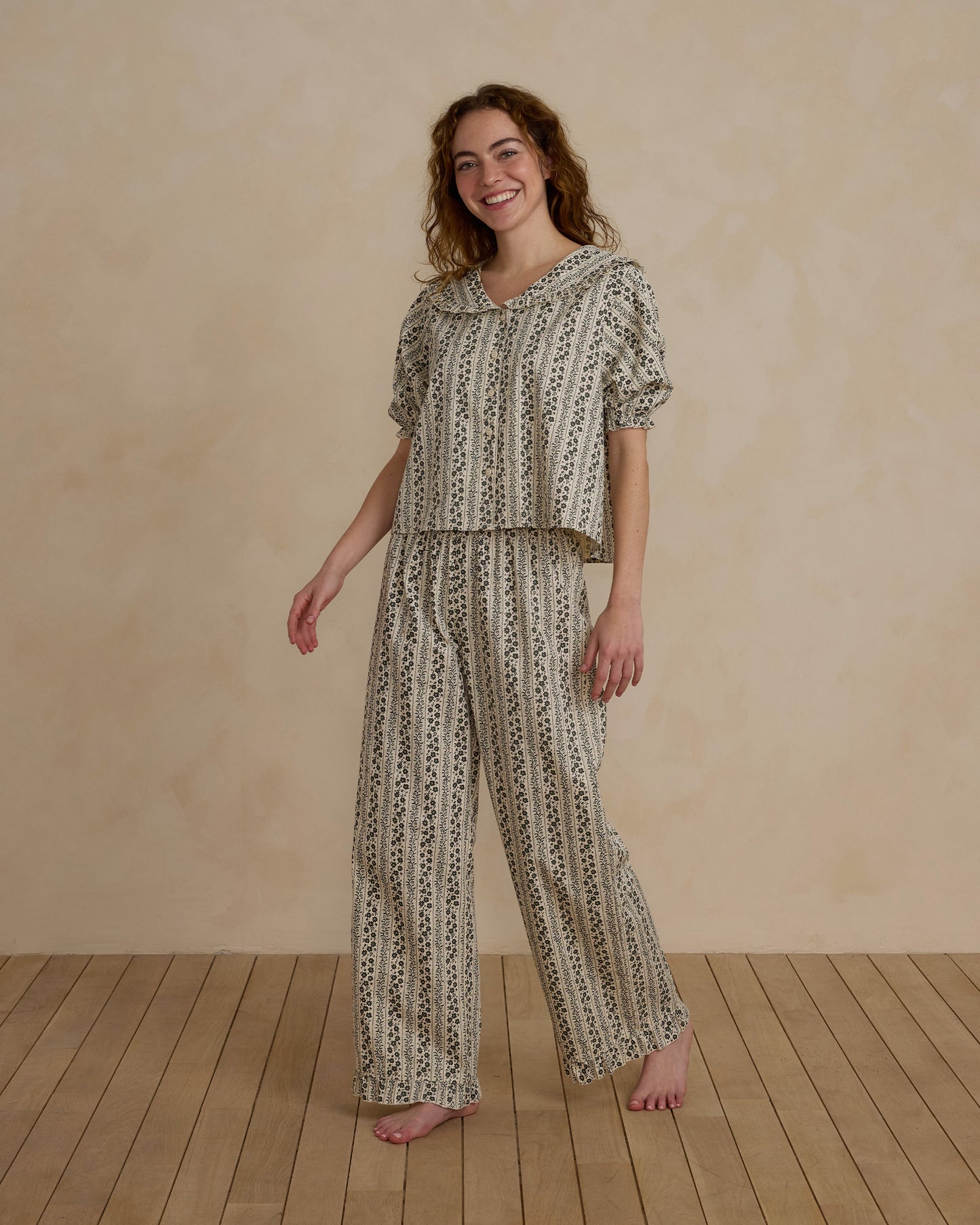 Rylee + Cru - Women's Ruffle Pajamas - Vines