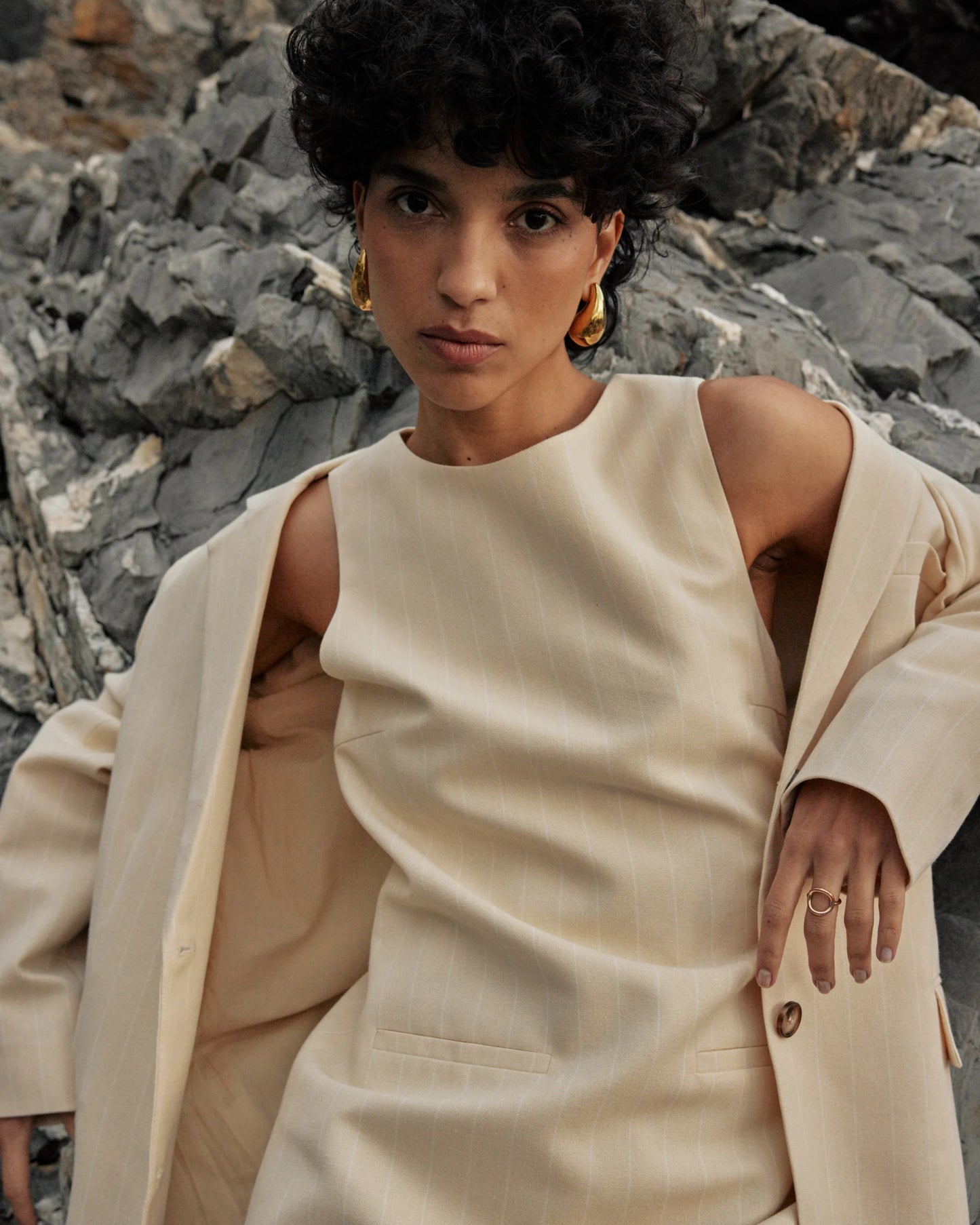 Vea Linen Dress - Vanilla