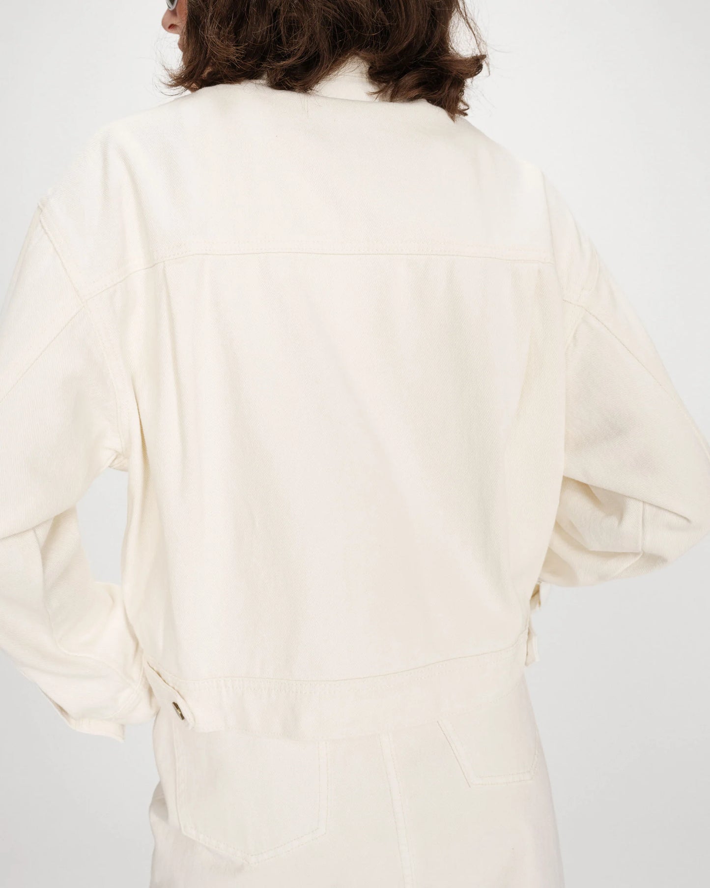 Vinnie Denim Jacket - Ecru