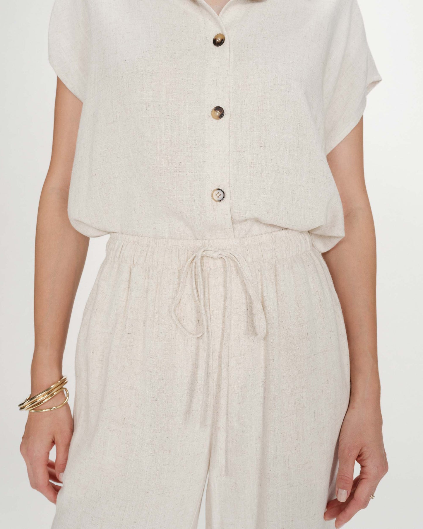 The Raven Wide Leg Linen Pants - Sable