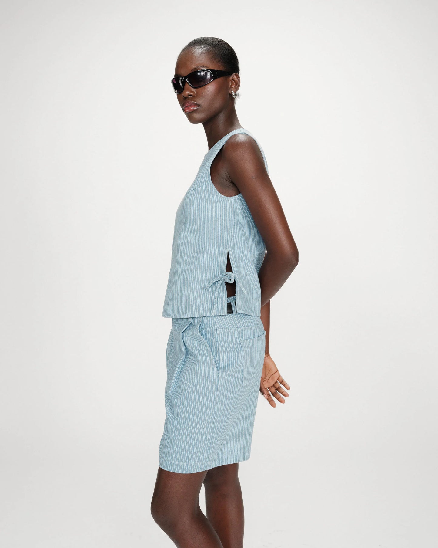 Vendome Top - Blue Stripe