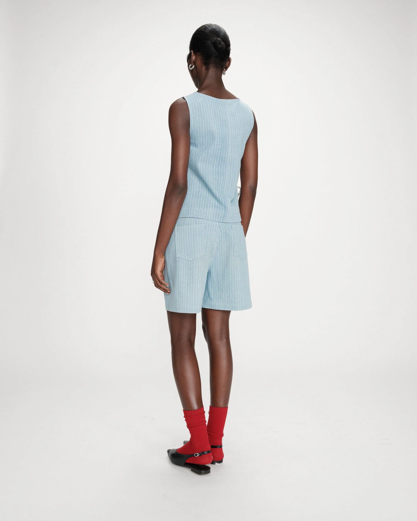 Vendome Top - Blue Stripe