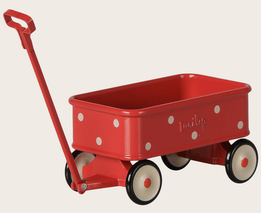 Maileg - Wagon, Mouse - Red - PREORDER FW26