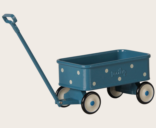 Maileg - Wagon, Mouse - Blue - PREORDER FW26
