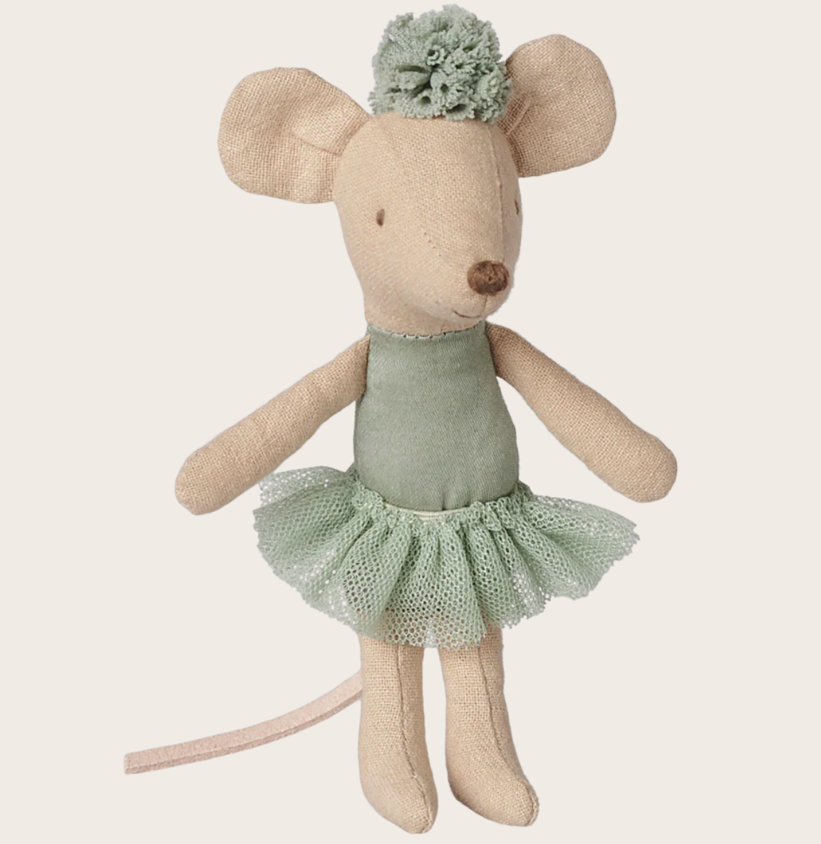 Maileg - Ballerina Mouse, Little Sister - Vintage Mint - PREORDER FW26