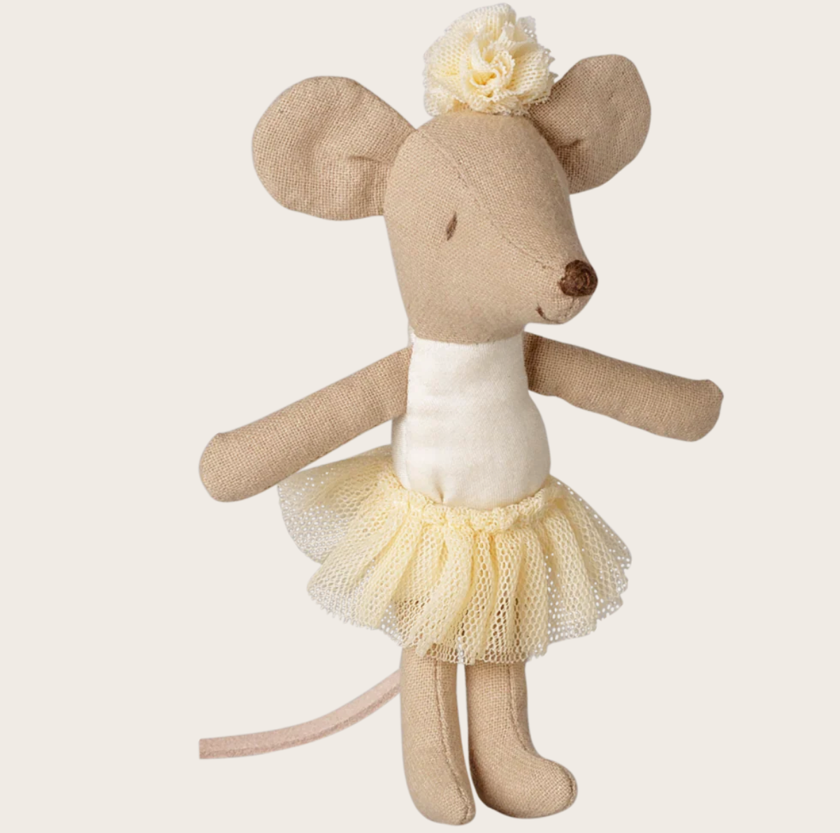 Maileg - Ballerina Mouse, Little Sister - Off White - PREORDER FW26