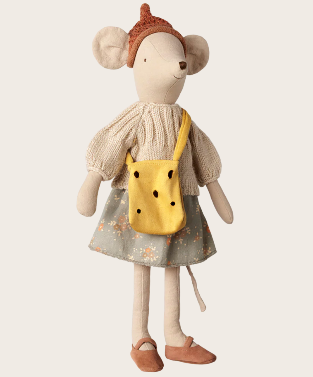 Maileg - Cheese Bag, Medium Mouse -  PREORDER FW26