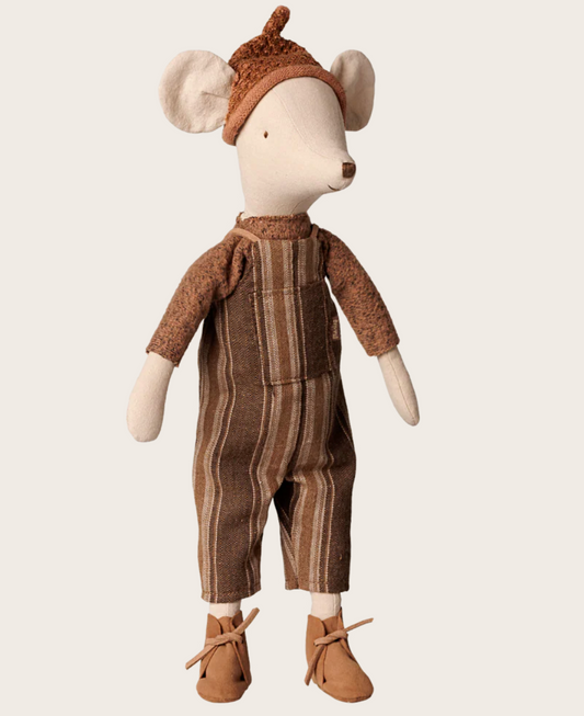 Maileg - Mouse, Medium - Overall and Sweater -  PREORDER FW26