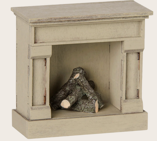 Maileg - Fireplace, Mouse - Off White -  PREORDER FW26