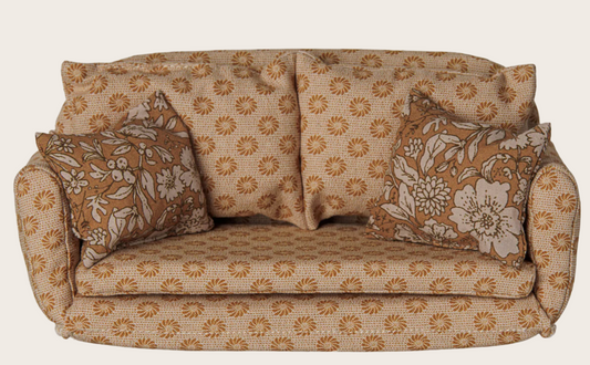 Maileg - Sofa Bed, Mouse, Large - Ocher - PREORDER FW26