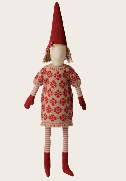 Maileg - Pixy, Size 5 - Girl - Knitted Flower Dress - PREORDER FW26