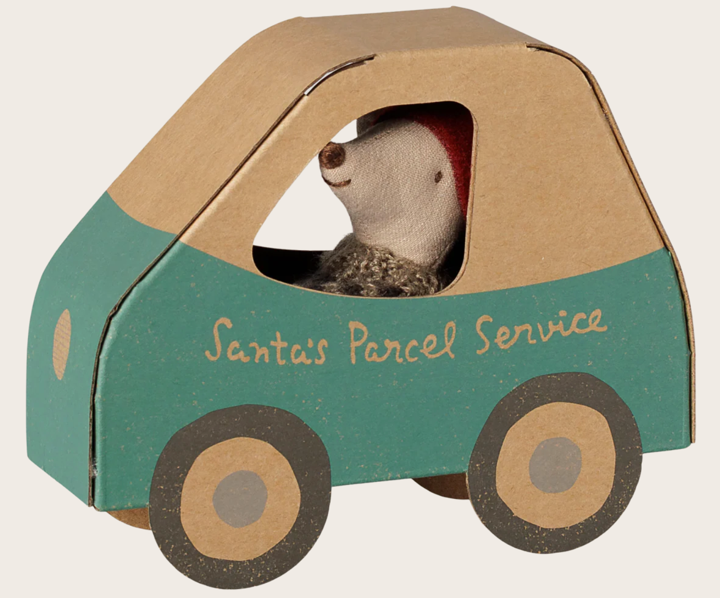 Maileg - Christmas Mouse, Little Brother in Car Box - PREORDER FW26